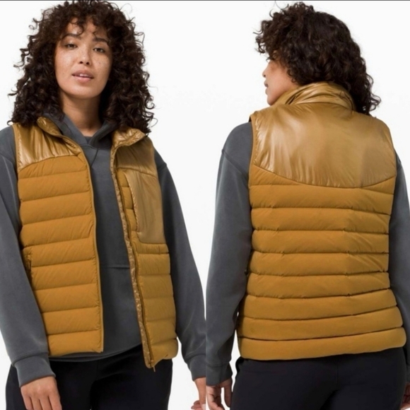 Lululemon Navigation Stretch Down Vest Spiced Bronze Size 2. - Picture 16 of 16
